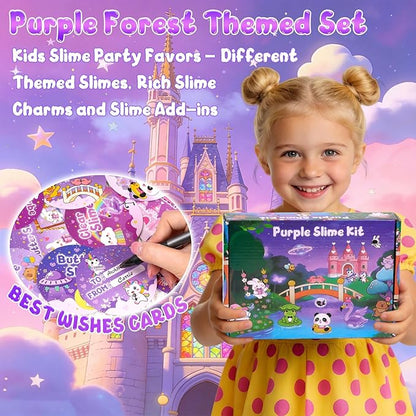 12 Pack Slimes, Purple Slime for Kids, Butter Cloud Slime kit for Girls Ages 8-12, Toys for Girls and Boys, Birthday Party Favors for Kids Goodie Bag Easter Basket Stuffers