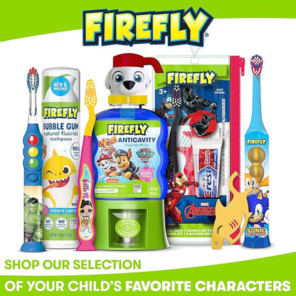 FIREFLY Transformers Sonic Toothbrush with 3D Cover, Soft, Ages 3+ (Pack of 2)