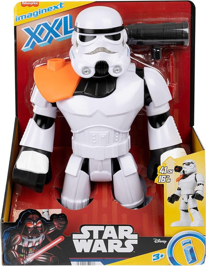 Fisher-Price Imaginext Star Wars Toy Stormtrooper XXL Figure, 16+ Inch Tall Poseable Character with Launcher for Kids Ages 3+ Years