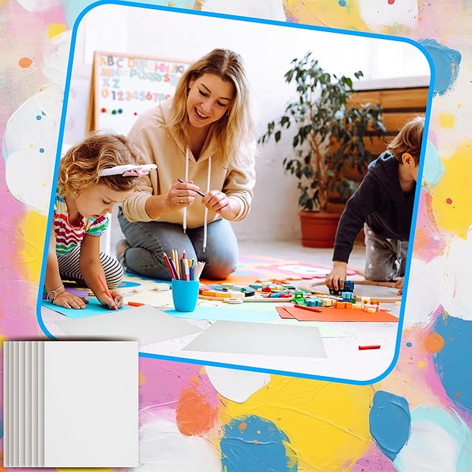 100 Sheets Cotton Watercolor Paper Bulk, 8.5" x 11" 140 lb/300 GSM Cold Press Water Color Paper White Paint Paper Suitable for Kids Adult Watercolor Drawing