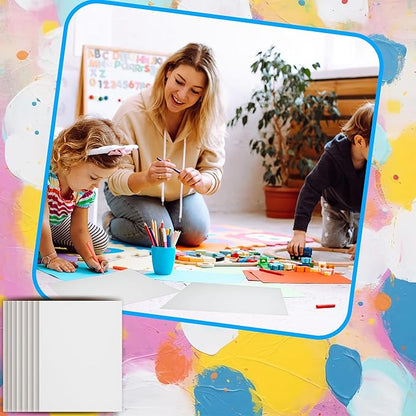 100 Sheets Cotton Watercolor Paper Bulk, 8.5" x 11" 140 lb/300 GSM Cold Press Water Color Paper White Paint Paper Suitable for Kids Adult Watercolor Drawing