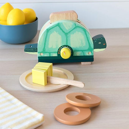 Manhattan Toy Toasty Turtle Toddler & Kids Pretend Play Cooking Toy Set