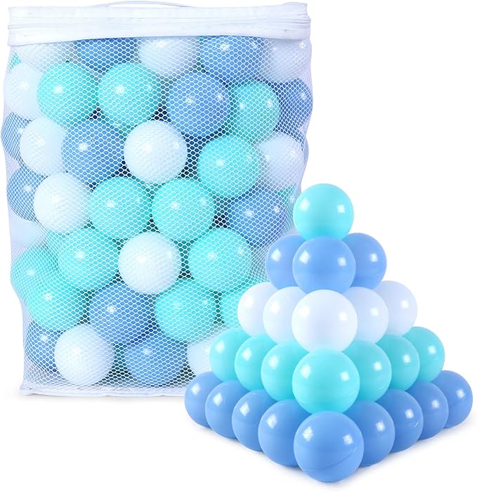 Ball Pit Balls Plastic Balls for Ball Pit Phathalate Free BPA Free Plastic Balls 100pcs 2.2" Set for Toddlers for Play Tent Tunnel