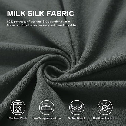 Soft Spandex Recliner Chair Covers, 4 Pieces Lazy Boy Recliner Cover for Recliner Chair, Stretch Cover for Recliner slipcovers Good Choice for All Seasons(XL,Grayish Green)