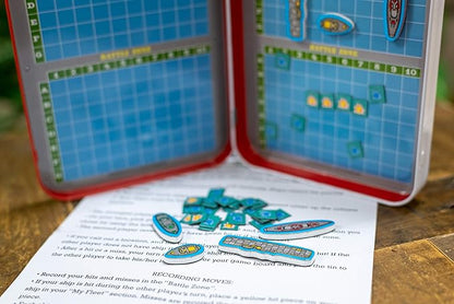 Bendon TS Shure Battle of The Boats Games Mini Magnetic Activity Tin with Illustrated Foam Magnets 50516