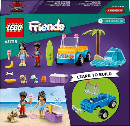 LEGO Friends 41725 Beach Baggy in Summer, Toy Blocks, Present, Vehicle, Glue, Girls, Ages 4 and Up