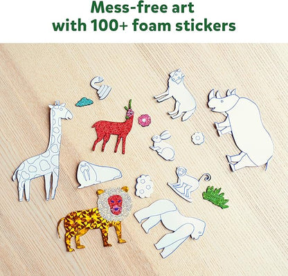 Skillmatics Art & Craft Activity - Foil Fun Animals, No Mess Art for Kids, Craft Kits & Supplies, DIY Creative Activity, Gifts for Boys & Girls Ages 4, 5, 6, 7, 8, 9, Travel Toys