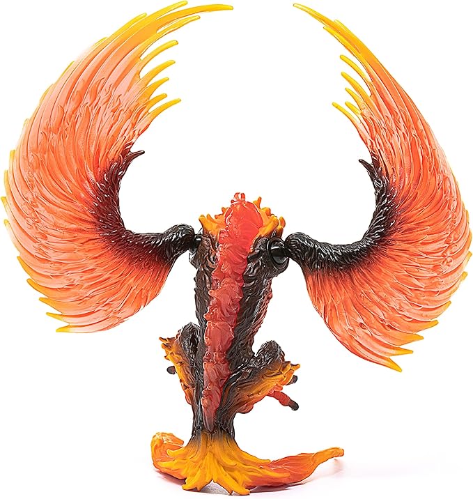 Schleich Eldrador , Lava Monster Mythical Creatures Toys for Kids, Fire Eagle Action Figure with Movable Wings, Ages 7+