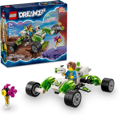 LEGO DREAMZzz Mateo’s Off-Road Car Toy, Kids can Build a Dune Buggy Toy or Quadcopter, Includes Mateo Action Figure and Other Characters from The TV Show, Great Toy for Kids 7 Years Old and Up, 71471