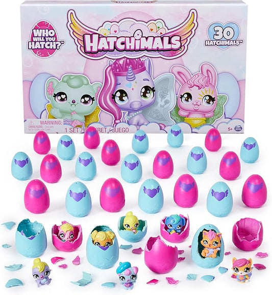 Hatchimals Alive CollEGGtibles 30 Egg Mystery Value Pack - Mini Figures Ultimate Cracking Set: Who Will You Hatch - 30 Unique Figures, Party Favors, Stocking Stuffers Pack (Age 3+)