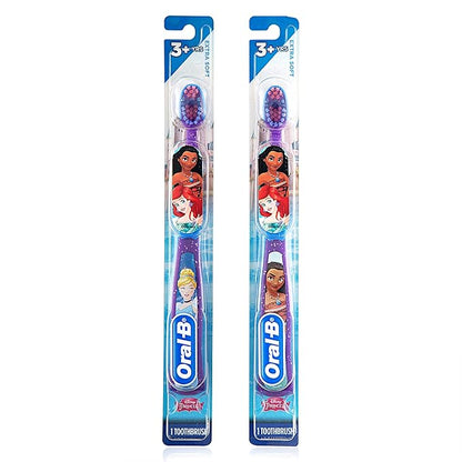 Oral-B New Princess Toothbrush for Little Girls, Children 3+, Extra Soft, Characters Vary - Pack of 6 (Characters Vary)