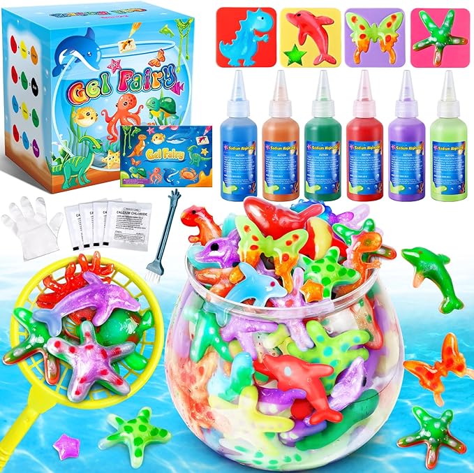 Kacwsoay 6 Colors Water DIY Gel Fairy Water Auqa Makes Spirites Elf DIY Fairy Toys Handmade Soft Figures Crafts Gift for Boys and Girls Birthday Christmas
