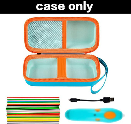 GWCASE Case Compatible with 3Doodler Start+ Essentials for 3D Pen Set for Kids, Storage Organizer Carrying Holder Fit for Printing Pens, Plastic Refill Blister, Micro-USB Charger (Box Only)