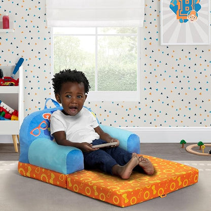 Delta Children - Blippi Cozee Buddy Flip-Out Kids Chair, Blue