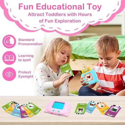 Spanish Flash Cards for Kids Toddlers 1-3, Bilingual Buddy Talking Flash Cards, Spanish Learning for Kids, Pocket Speech Therapy Toys, Montessori Language Learning Toys, 224 Sight Words
