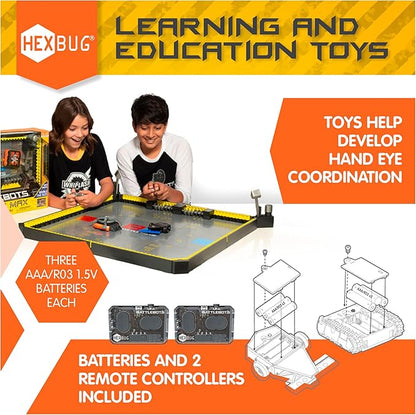 HEXBUG BattleBots Arena MAX, Remote Control Robot Toys for Kids with Over 30 Pieces, STEM Toys for Boys & Girls Ages 8 & Up, Batteries Included