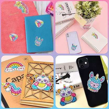 5D Diamond Craft Kits Stickers for Kids,Gem Kids' Paint by Number Kits Mosaic Sticker - Best Gifts for Girls Over Ages 6+ Easy for Kids Beginners