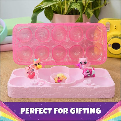 Hatchimals Alive, Rainbow Splash Egg Carton with 5 Mini Figures in Color Reveal Eggs & 10 Accessories, Kids Toys for Ages 3 and up
