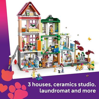 LEGO Friends Heartlake City Apartments and Stores Dollhouse - Toy Building Set for Kids, Girls and Boys, Ages 12+ - Gift Ideas for Birthday - with 7 Minidolls, a Micro-Doll, and More - 42670