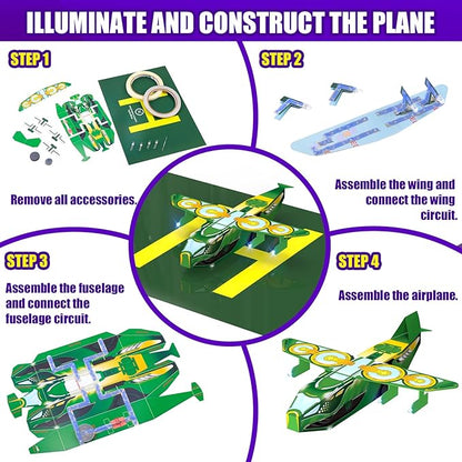 Japace Electricity Science Kits for Kids Age 8-10-12-14, 10 STEM Projects, Paper Circuits Activities, Physics Lab Experiments for Learning & Education, Christmas Birthday Gifts for 8+ Boys Girls