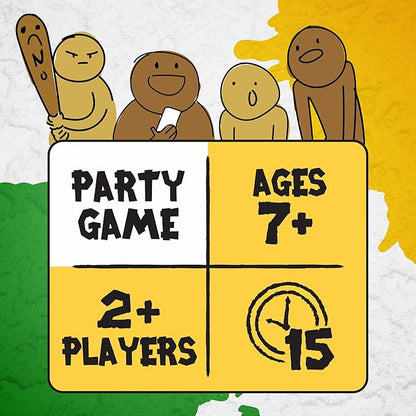 Exploding Kittens Poetry for Neanderthals Expansion Pack 2+ Players - Ages 7+ - 15 Minutes to Play - Original Game Required, 500 Cards - Party Game, Family Game Night, Kid and Adult Card Game