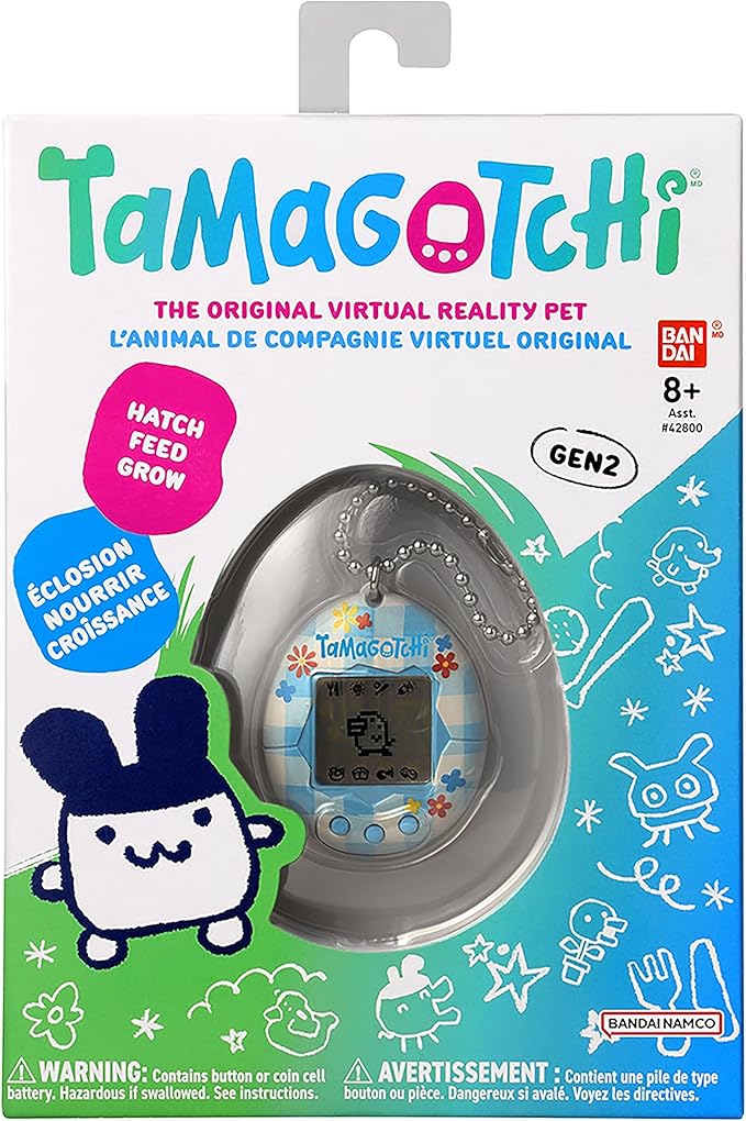 Tamagotchi Original - Flower Gingham (Updated Logo)
