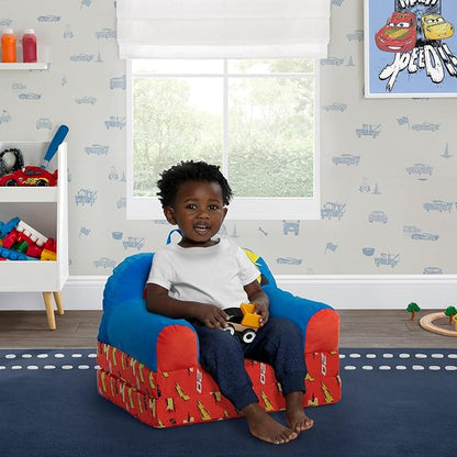 Delta Children - Cars Cozee Buddy Flip-Out Kids Chair, Blue