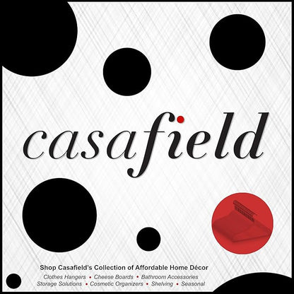 Casafield 50 Velvet Baby Hangers - 11" Size for Infant & Toddler Clothes - Ivory