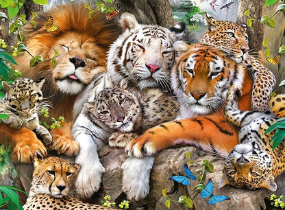 Ravensburger Big Cat Nap | 200 Piece Jigsaw Puzzle for Kids | Every Piece is Unique | Engage in Family Fun | FSC Certified