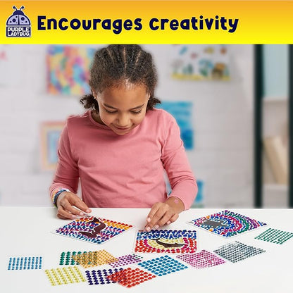 SUNGEMMERS Gem Window Art Suncatcher Kit for Kids 6-8 9 10 11 12 - Birthday Gifts for 7 Year Old Girl, Fun Diamond Art Easter Mermaid Gifts for Girls - Arts & Crafts for Kids, Toys for Ages 5-7