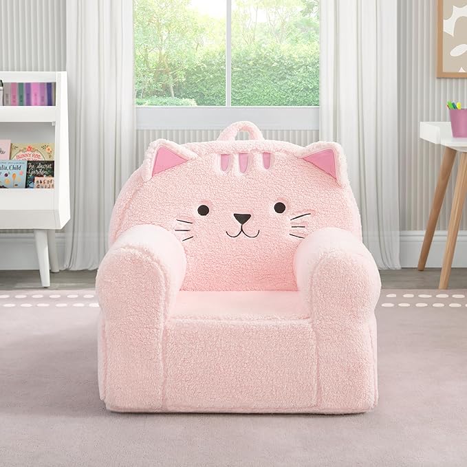 Delta Children Deluxe Cozee Chair, Pink Cat