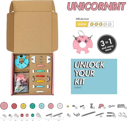 Unicorn Robot Stem Building Toys, Educational Build Your Own Robot Toy for Kids 6 7 8 9+ Year Old Girls Boys, Stem Toys Engineering Kit, Construction Toys Steam Gifts for Kids