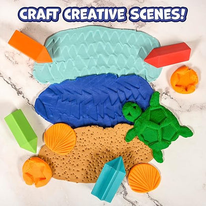 READY 2 LEARN Chunky Dough Tools - Set of 4 Shapes - Playdough Accessories - Easy-Grip Art Supplies - Clay Tools for Kids