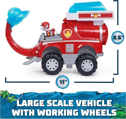 PAW Patrol Jungle Pups, Marshall Elephant Firetruck with Projectile Launcher, Toy Truck with Action Figure, Kids Toys for Boys & Girls Ages 3 and Up