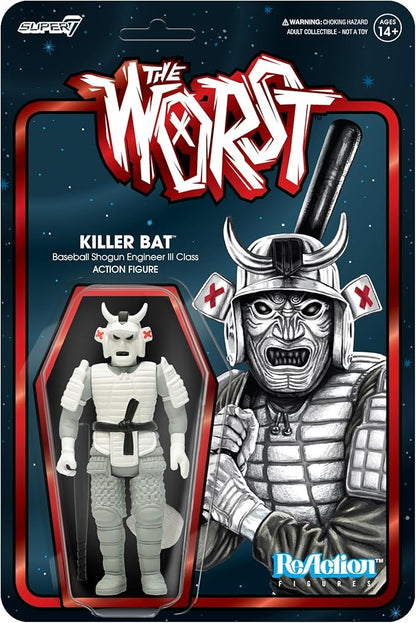 Super7 The Worst Killer Bat (Scum Squad) - 3.75" The Worst Action Figure with Accessory Collectibles and Retro Toys