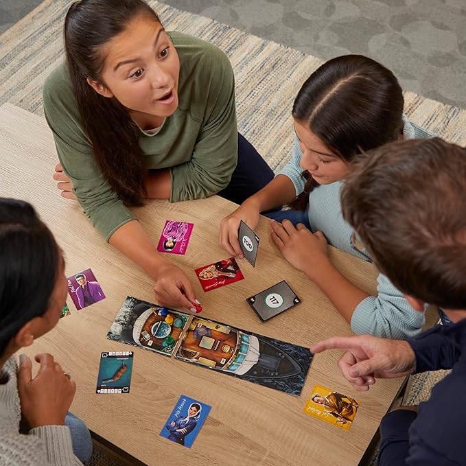 Clue Board Game Sabotage on The High Seas, Escape Room Game, Murder Mystery Games, Cooperative Family Board Game, 1-6 Players, 10+