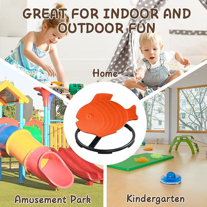 Autism Sensory Products Kids Swivel Chair Spinning Seat for Kids Sensory Sit and Spin Toys for Kids 5-7 Sensory Spinning Chair for Autistic Kids Outdoor Indoor Play