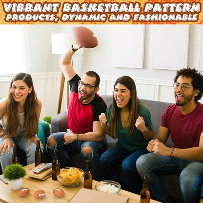 86 Pcs Football Party Favors 50 Sheets Football Stickers 12 Sports Stress Ball Mini Foam Football Ball, 12 Football Charm Bracelets, 12 Football Scrunchie Sports Valentines Football Gifts Supplies