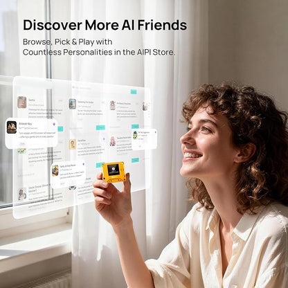 AIPI-Lite AI Robot, Smart Customizable Character with Voice Cloning, GPT Model Access, Memory Storage, and Real-Time Interactive Reactions