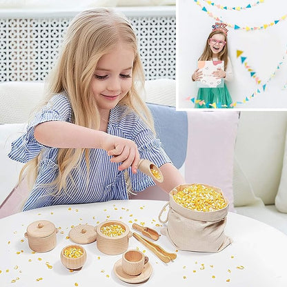 Sensory Bin Toys for Toddlers - Montessori & Waldorf Pretend Play Dish & Tongs - Fine Motor Learning Toys for Sensory Table Activities