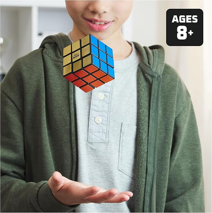 Rubik’s Cube, Special Retro 50th Anniversary Edition, Original 3x3 Cube Collectible & Desk Décor, Problem-Solving Brain Teaser, Fidget Toy & Sensory Puzzle for Adults, Teens & Kids, for Ages 8 & Up