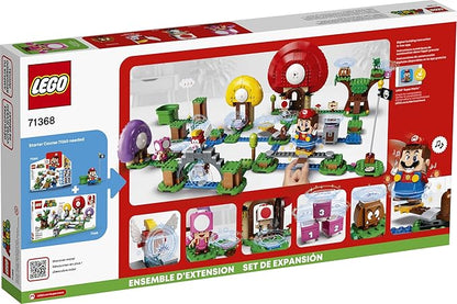 LEGO Super Mario Toad's Treasure Hunt Expansion Set 71368 Building Kit; Toy for Kids to Boost Their Super Mario Adventures with Mario Starter Course (71360) Playset (464 Pieces)
