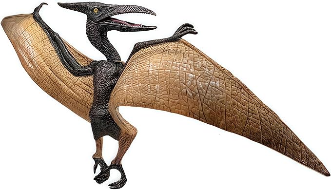 Gemini&Genius Pterosaur Dinosaur Toy for Kids, Pterodactyl Dinosaur Figure Gift- Stocking Stuffers, Party Favor, Goodie Bag Fillers, Cup Cake Toppers for Kids