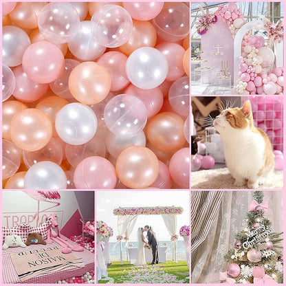 GOGOSO Baby Ball Pit Balls -100pcs Small Crush Proof Plastic Play Ball Pool Pits for Toddlers 1-3 Play Tent, Kids Birthday Party, Baby Playpen Yard, Kiddie Pool