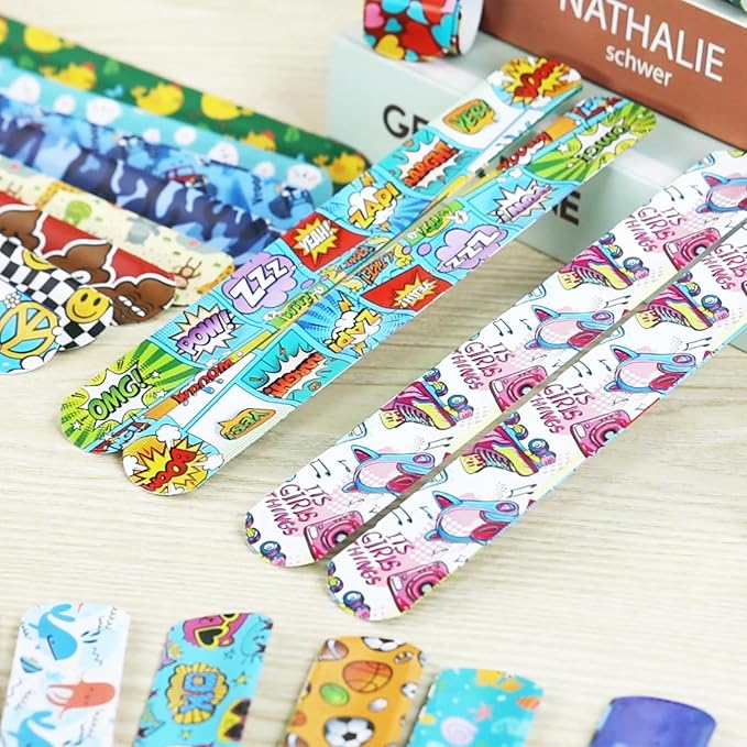 POPLAY 48PCS Slap Bracelets Bulk, Slap Wristbands Party Favors Mermaid Tie Dye Galaxy for Kids Birthday Gift Classroom Awards