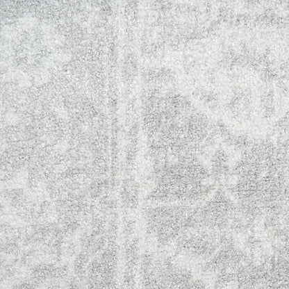 Nourison Astra Machine Washable Grey 5'3" x 7' Area Rug - Easy Cleaning, Non Shedding, Bed Room, Living Room, Dining Room, Kitchen (5' x 7')