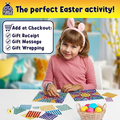 PURPLE LADYBUG Sungemmers Window Diamond Art Suncatcher Kits – Kids Easter Basket Stuffers, Gifts for 6-10 Year Old Girls & Boys, Birthday Arts & Crafts for Kids Ages 8-12 6-8