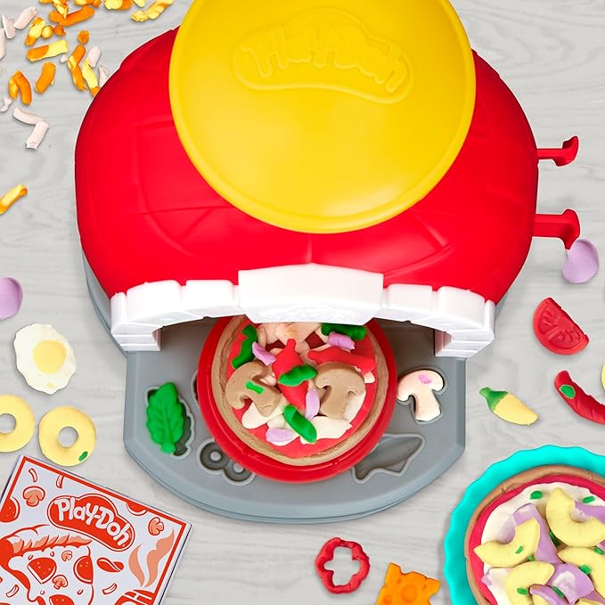 Play-Doh Kitchen Creations Pizza Oven Playset with 6 Cans & 8 Accessories, Back to School Classroom Supplies, Play Food & Cooking Toys, Preschool Toys, Ages 3+