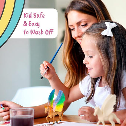 Unicorn Painting Kit for Girls - STEM Certified Unicorn Craft for Girls ages 4-6 & up- Paint Your Own Unicorn Arts and Crafts includes 2 DIY Headbands & 8 Kids Painting Crafts for Fun Screen-Free Play
