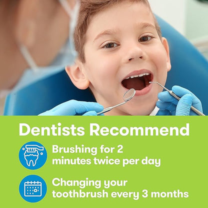 FIREFLY Light-Up Timer Kids Toothbrush with Suction Cup, Soft - 2 Count (Pack of 2), Assorted